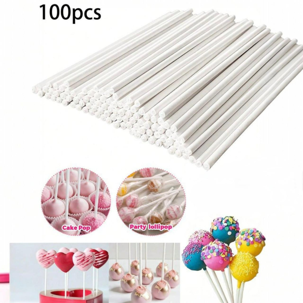 Cake Pop Stick Set 100pcs 6"