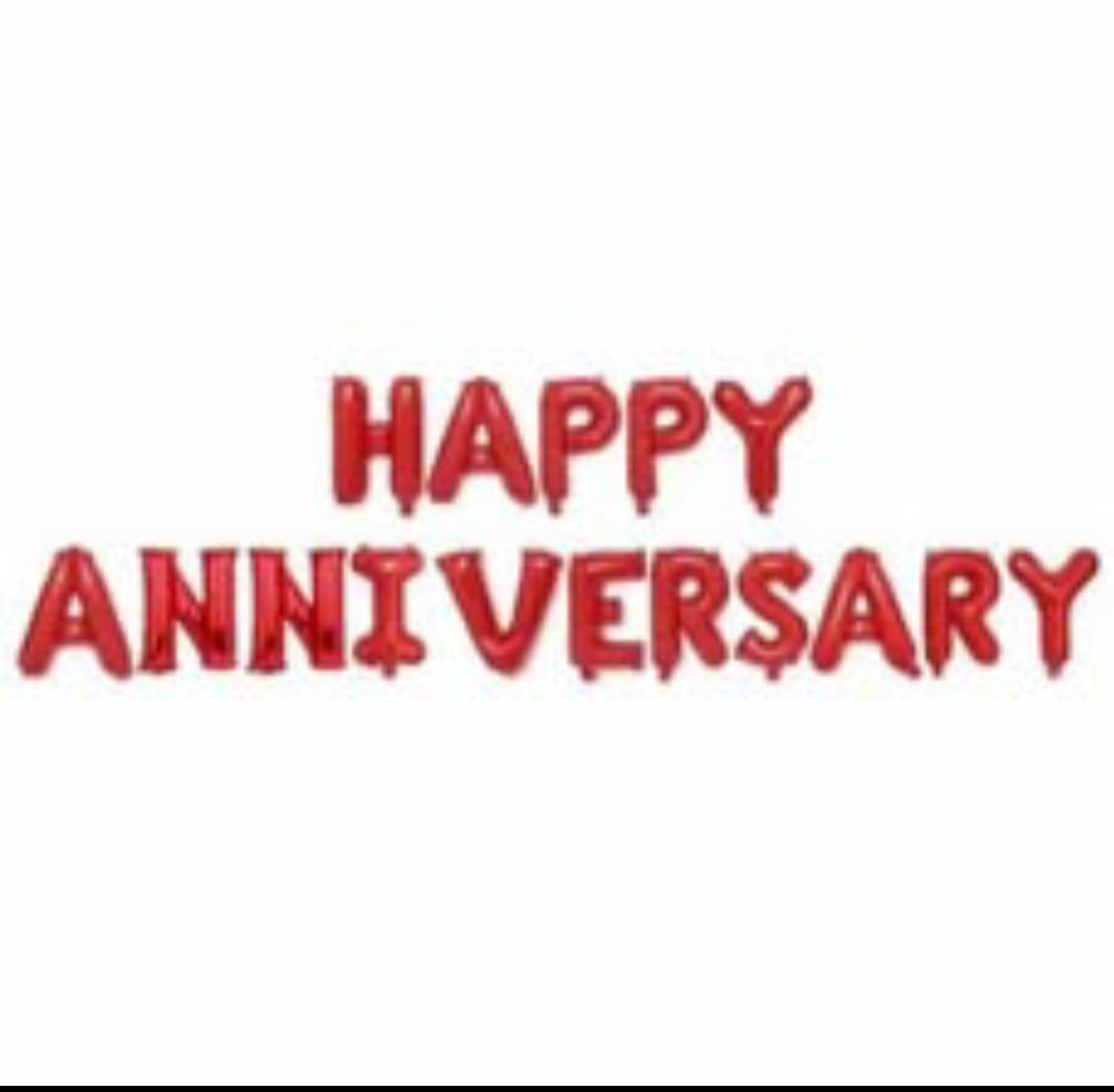 Happy anniversary foil Balloons