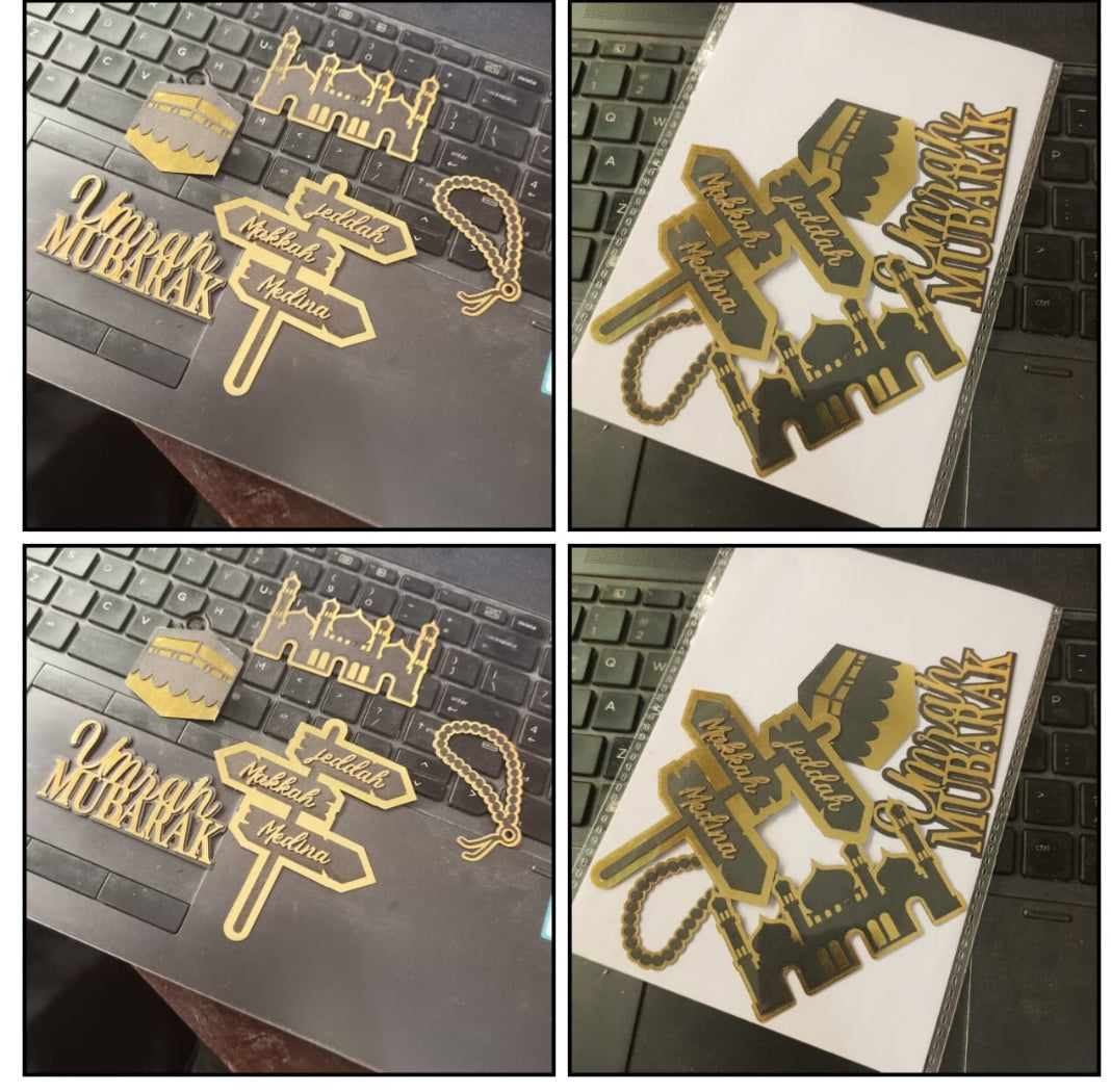 Umrah Mubarak paper sheet