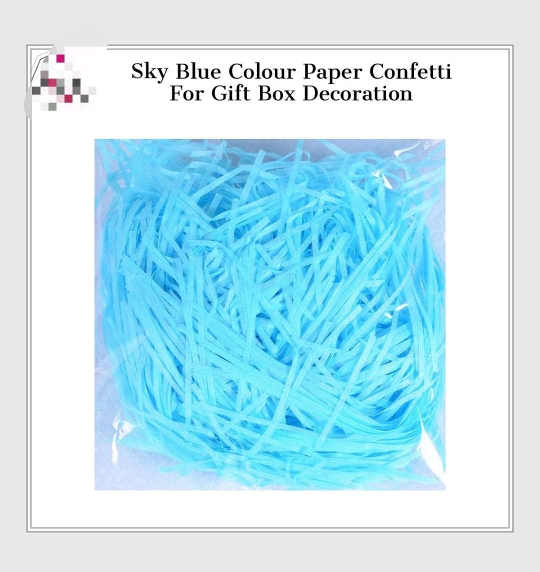 Sky blue confetti