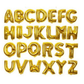 Gold Alphabet foil Balloons