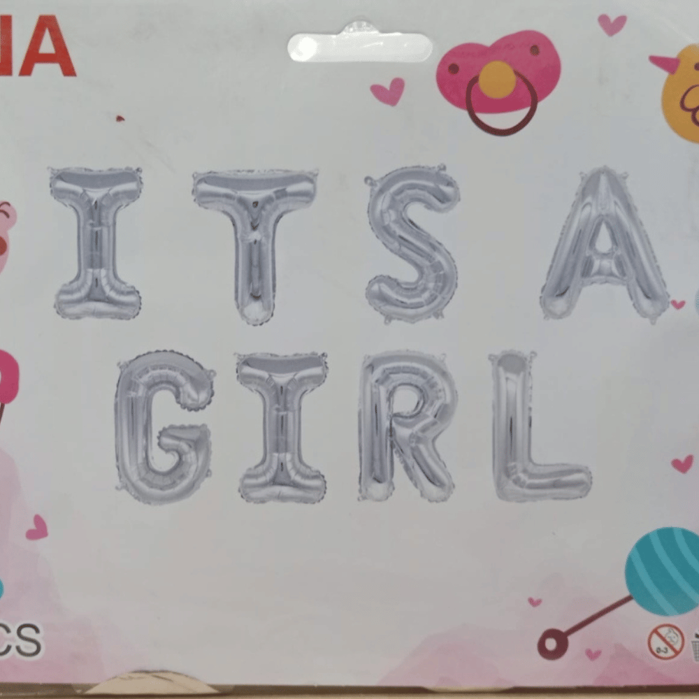 Baby Girl foil Balloons set