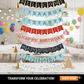 Decorative Party Banner Set – Birthday & Baby Shower Themes