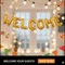 Welcome foil Balloons set