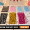 Metallic Foil Fringe Curtain Backdrop (Assorted Colors)
