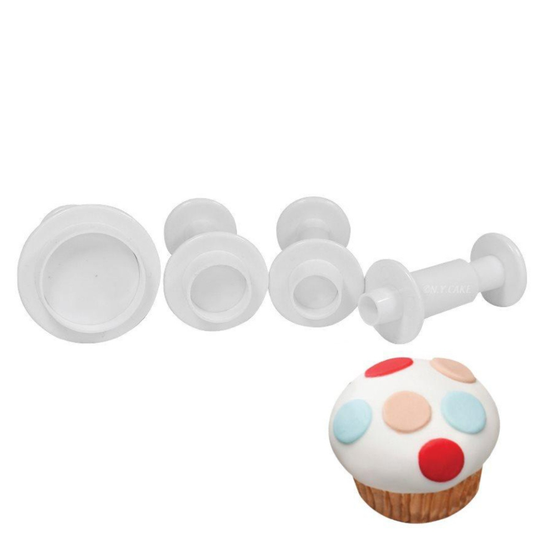 Round Fondant Plunger Cutter Tool Set