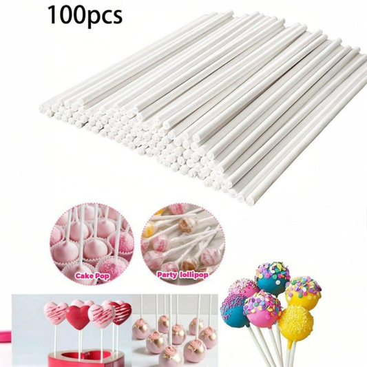 Cake Pop Stick Set 100pcs 6"