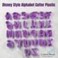 Disney style Alfabet cutter set
