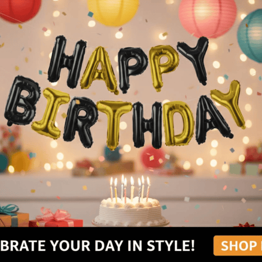Happy Birthday foil Balloons set