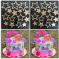 Stars tag 24 piece pack golden paper sheet