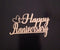 Happy anniversary tag 12 piece pack golden paper sheet