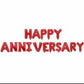 Happy anniversary foil Balloons