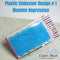 Plastic embosser design # 1 wooden impression