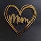 Mum heart tag 6 piece pack acrylic sheet