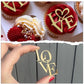 Love 6 piece pack golden acrylic sheet