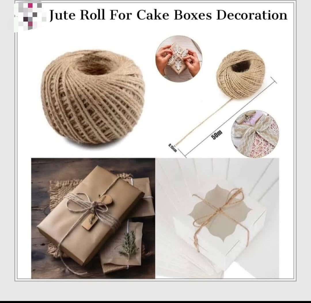 Jute roll for cake and gift decoration