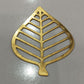 Leaf tag 12 piece pack golden paper sheet