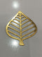 Leaf tag 12 piece pack golden paper sheet